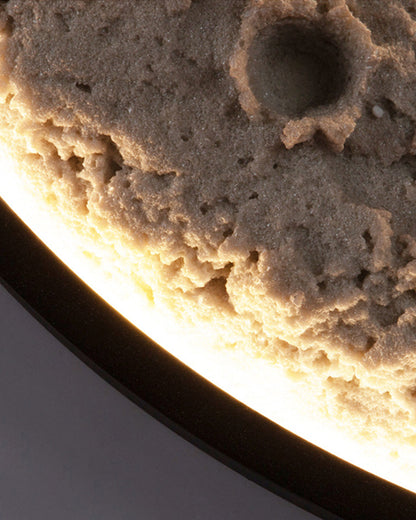 Round Moon Effect Wall Light