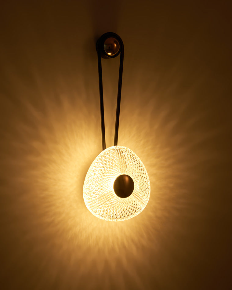 Modern Textured Acrylic Wall Sconce