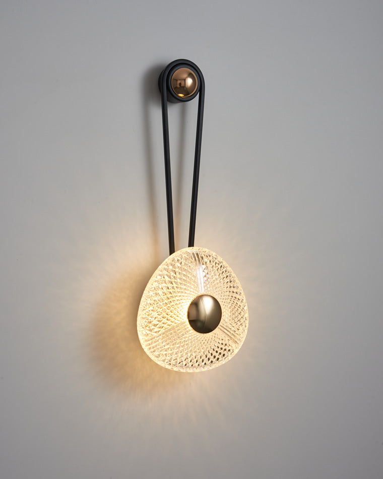 Modern Textured Acrylic Wall Sconce