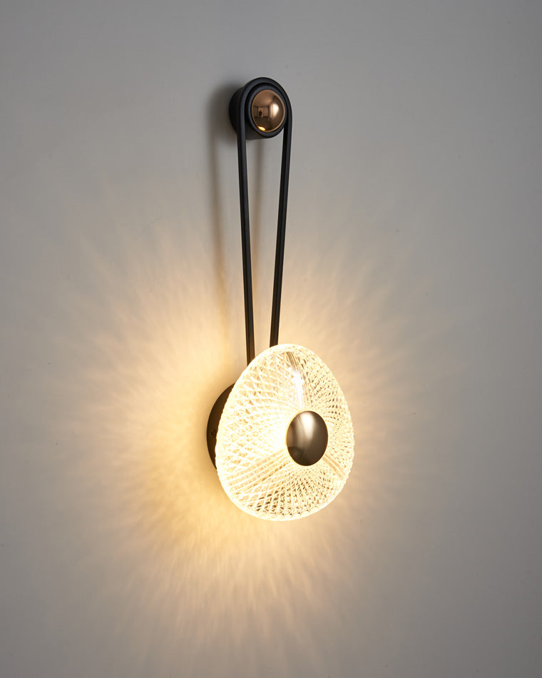 Modern Textured Acrylic Wall Sconce