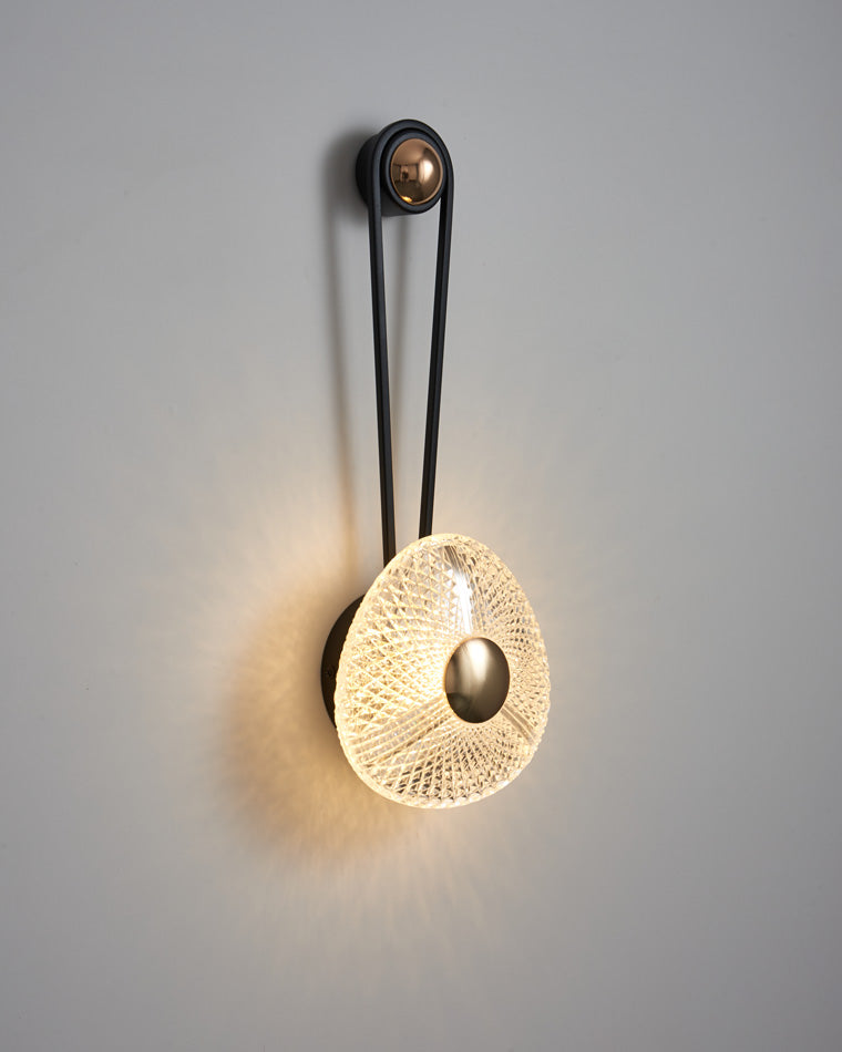 Modern Textured Acrylic Wall Sconce