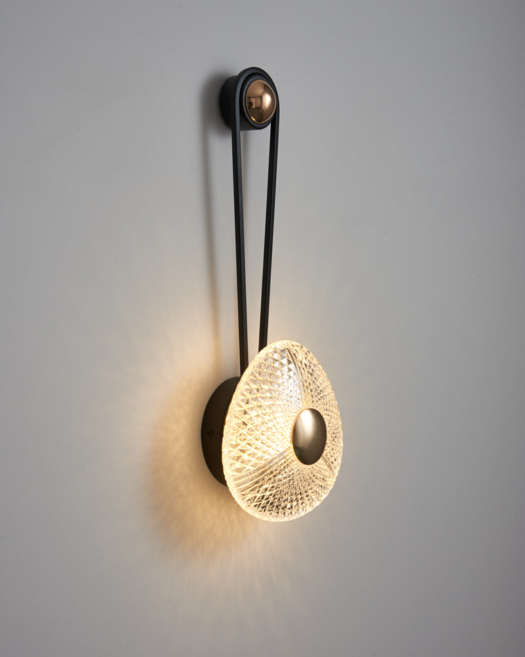 Modern Textured Acrylic Wall Sconce
