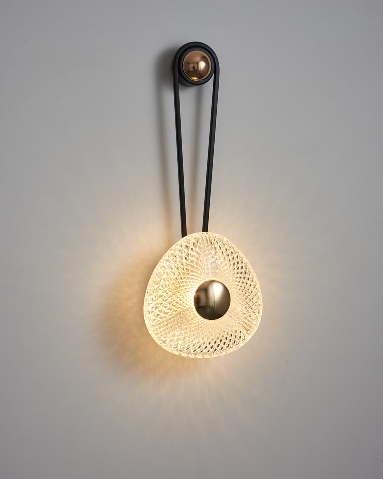 Modern Textured Acrylic Wall Sconce