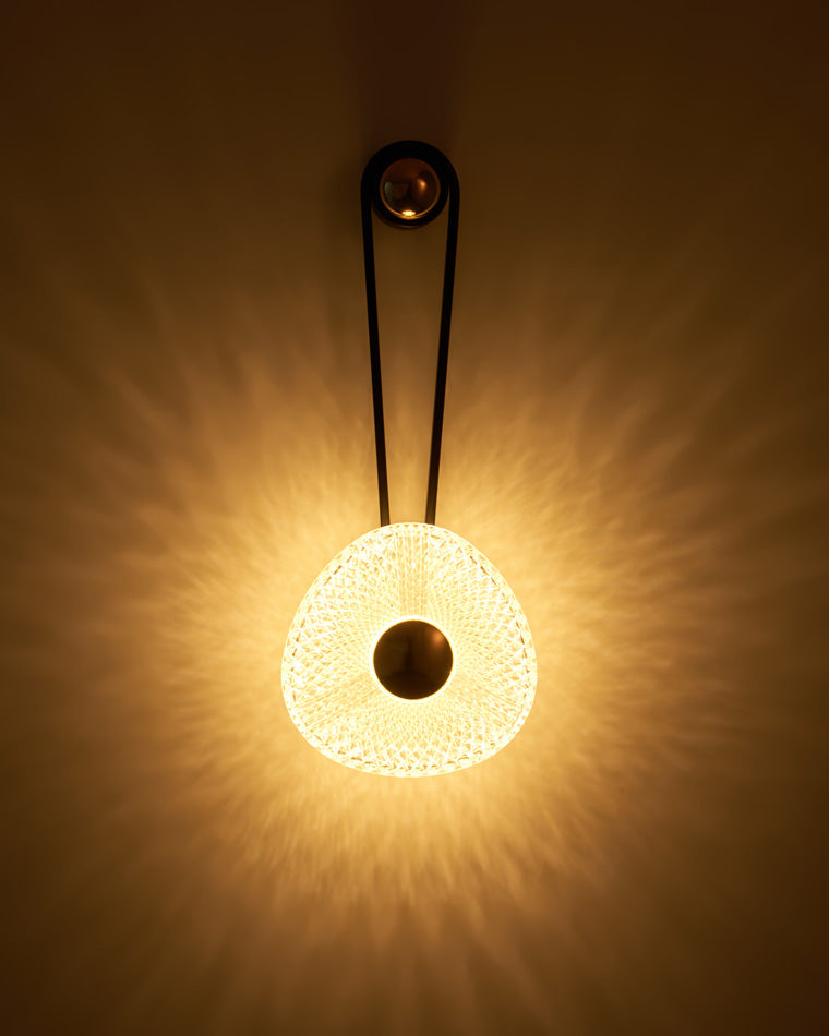 Modern Textured Acrylic Wall Sconce