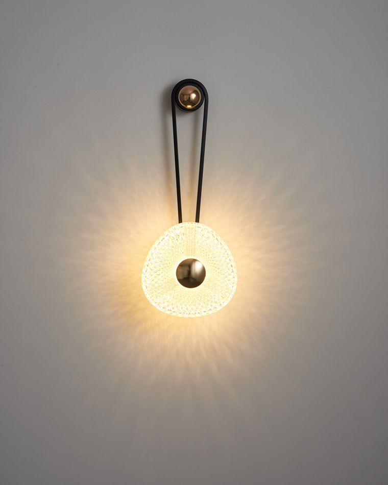 Modern Textured Acrylic Wall Sconce