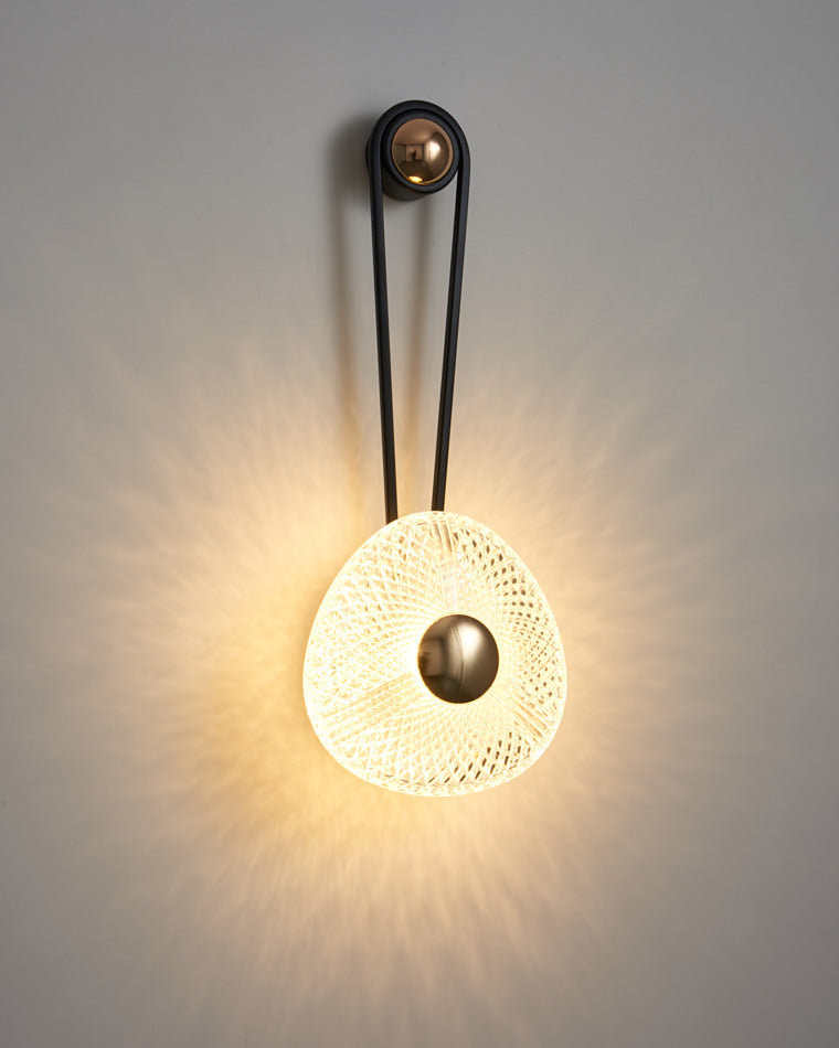 Modern Textured Acrylic Wall Sconce