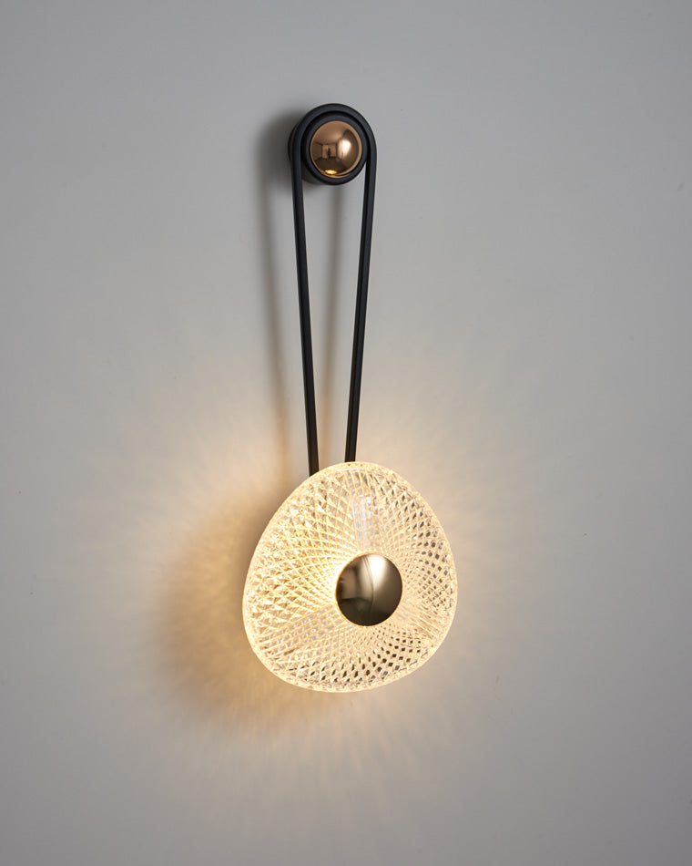 Modern Textured Acrylic Wall Sconce