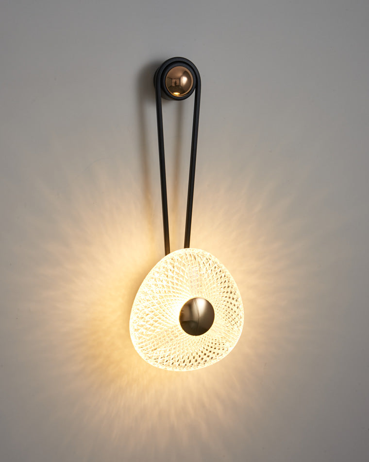 Modern Textured Acrylic Wall Sconce
