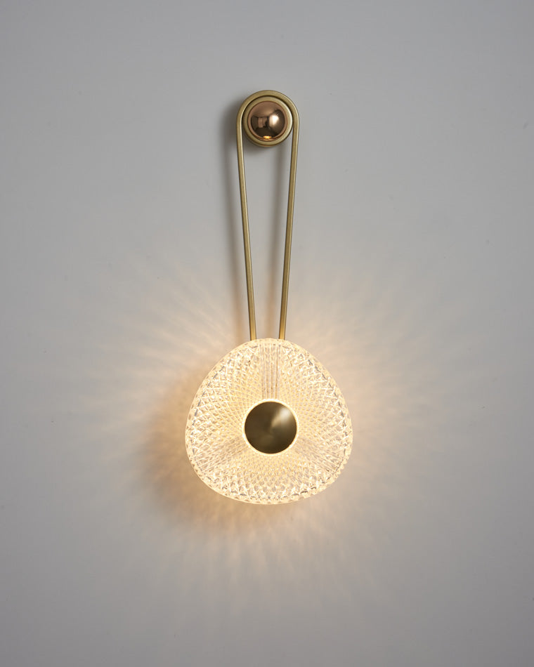 Modern Textured Acrylic Wall Sconce