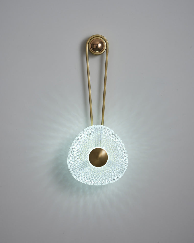Modern Textured Acrylic Wall Sconce