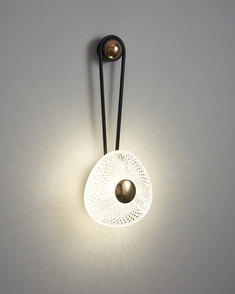 Modern Textured Acrylic Wall Sconce