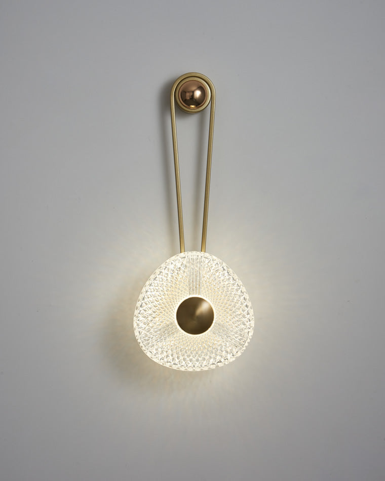 Modern Textured Acrylic Wall Sconce