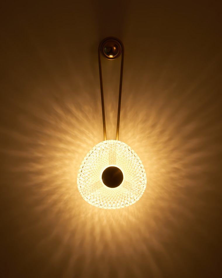 Modern Textured Acrylic Wall Sconce