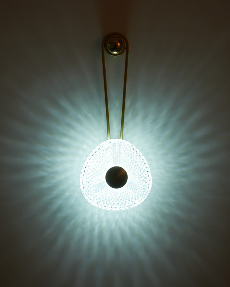 Modern Textured Acrylic Wall Sconce