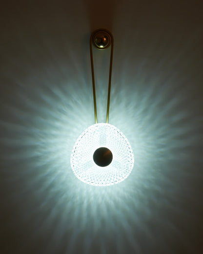 Modern Textured Acrylic Wall Sconce