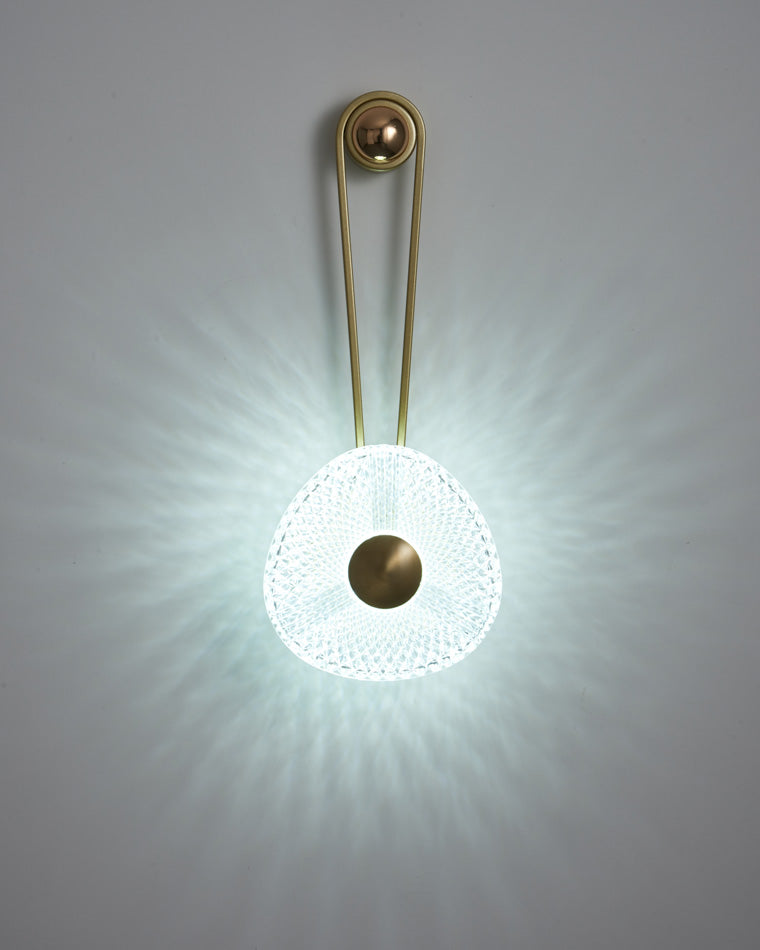 Modern Textured Acrylic Wall Sconce