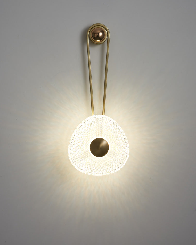 Modern Textured Acrylic Wall Sconce