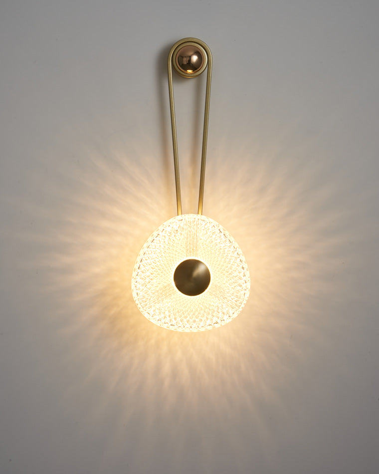Modern Textured Acrylic Wall Sconce