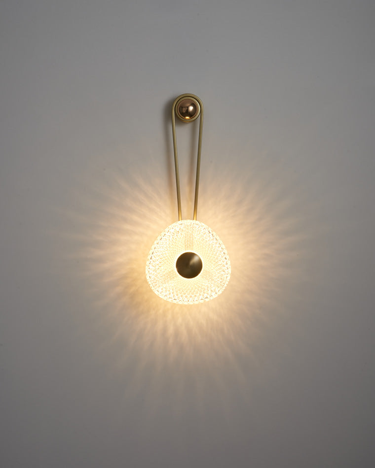 Modern Textured Acrylic Wall Sconce