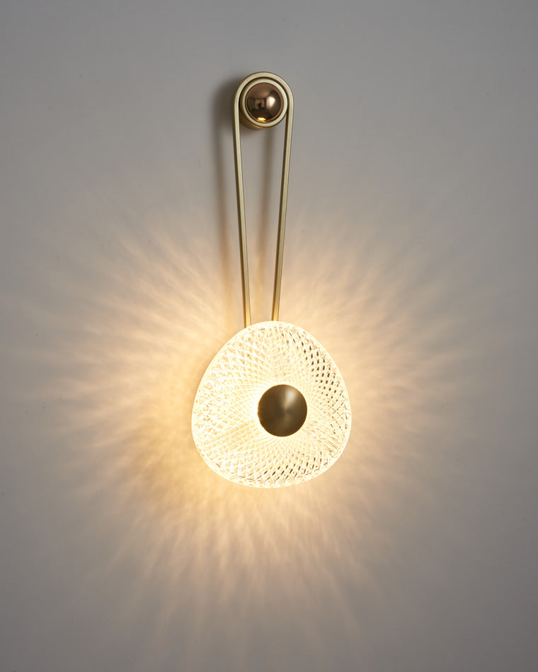 Modern Textured Acrylic Wall Sconce