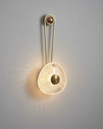 Modern Textured Acrylic Wall Sconce