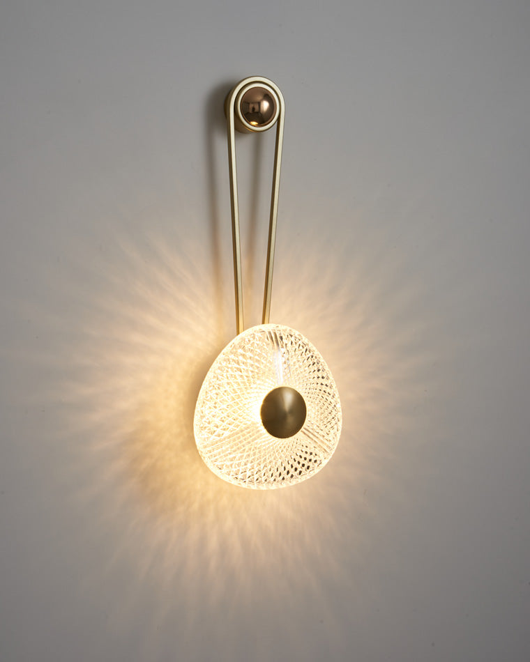 Modern Textured Acrylic Wall Sconce