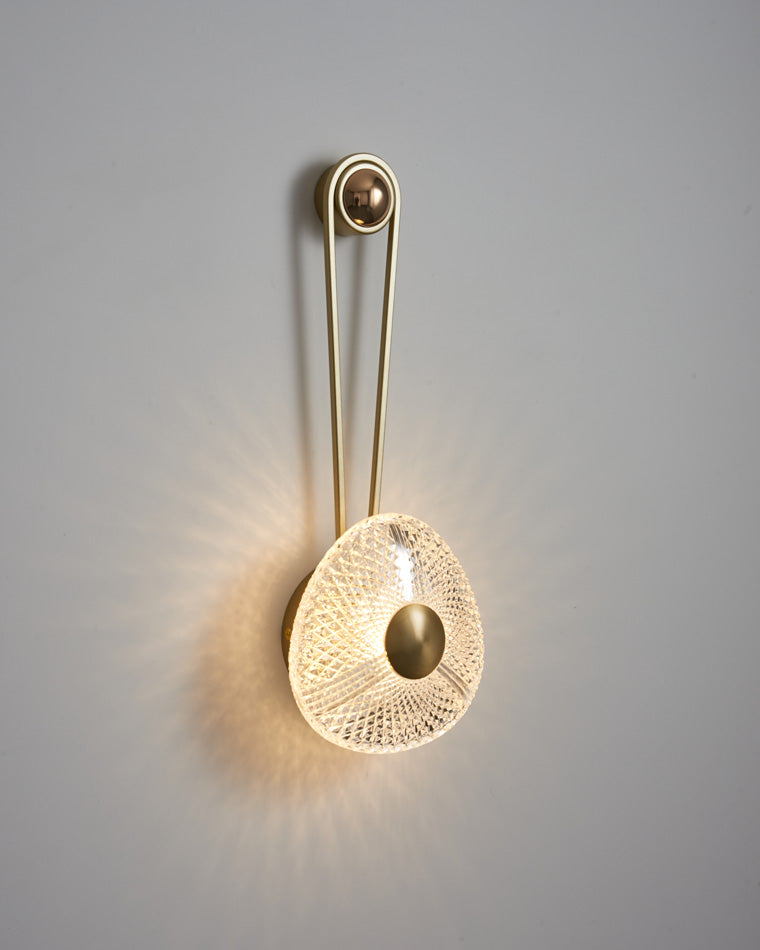 Modern Textured Acrylic Wall Sconce