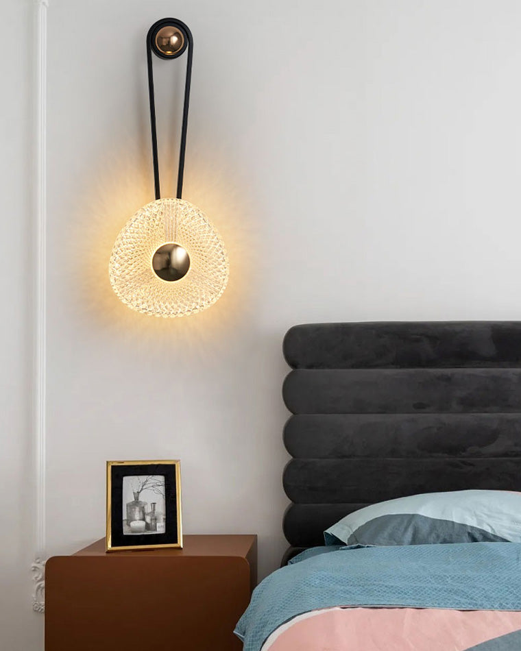 Modern Textured Acrylic Wall Sconce