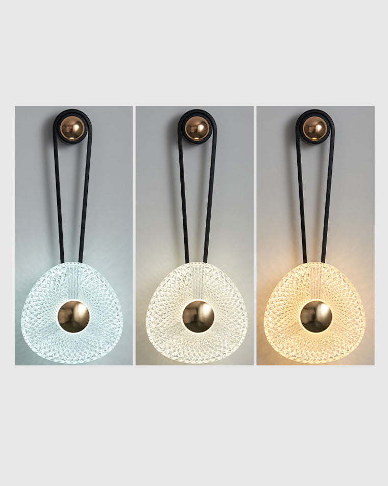 Modern Textured Acrylic Wall Sconce