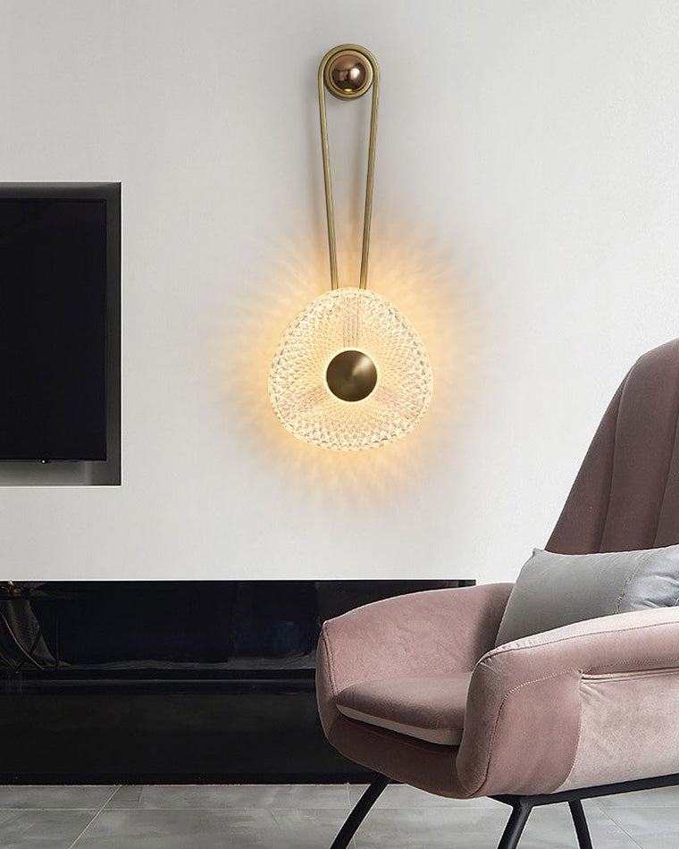 Modern Textured Acrylic Wall Sconce