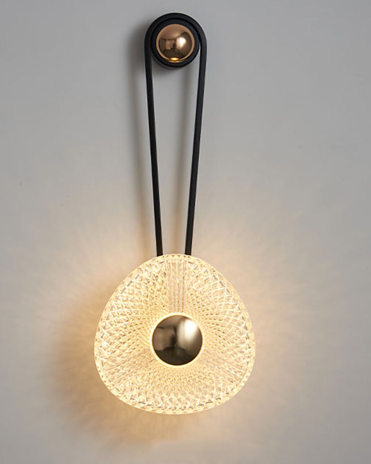 Modern Textured Acrylic Wall Sconce