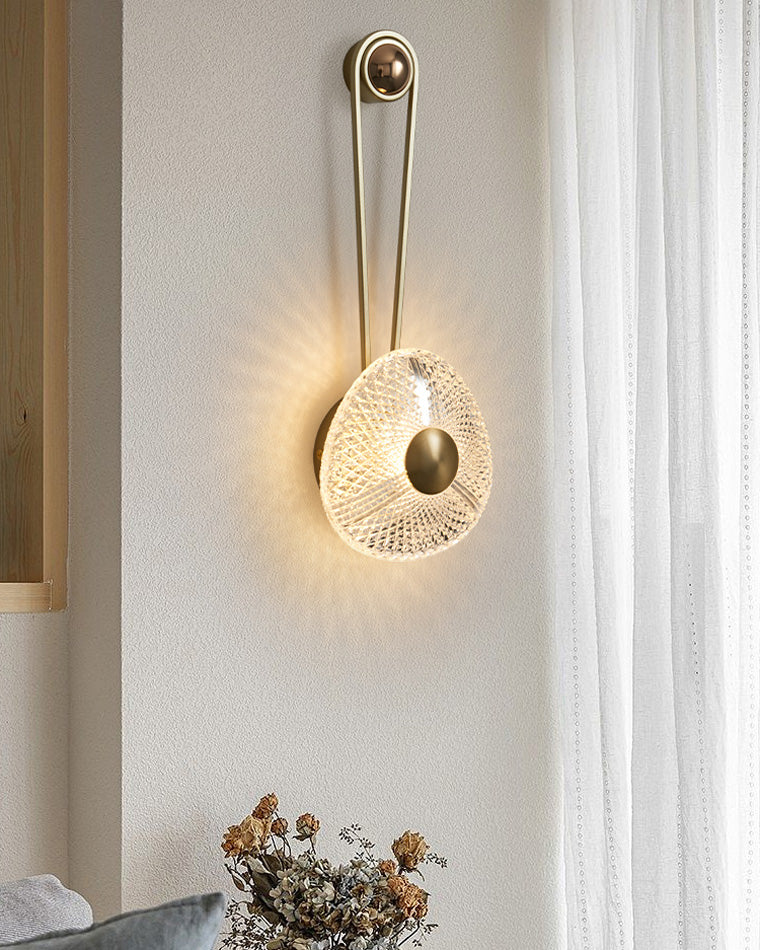 Modern Textured Acrylic Wall Sconce