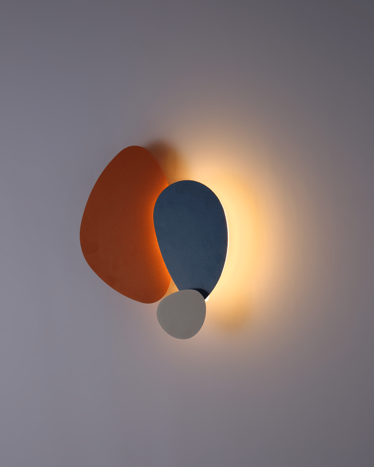 Colorful Sculptural Wall Light