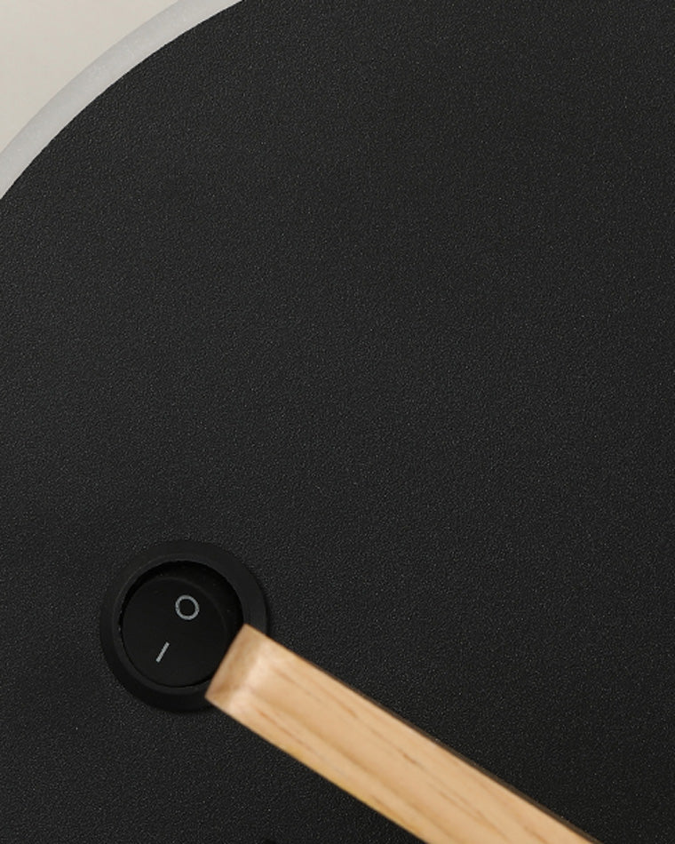 Round Wall Light with Shelf and USB Port