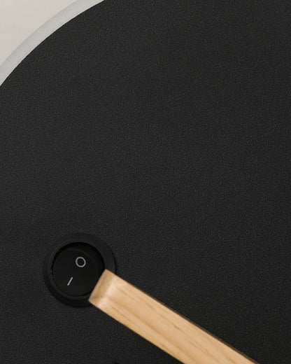 Round Wall Light with Shelf and USB Port