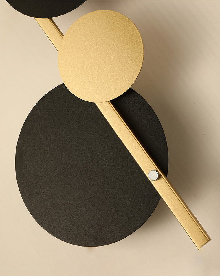 Sculptural Clock Wall Light with LED Lighting