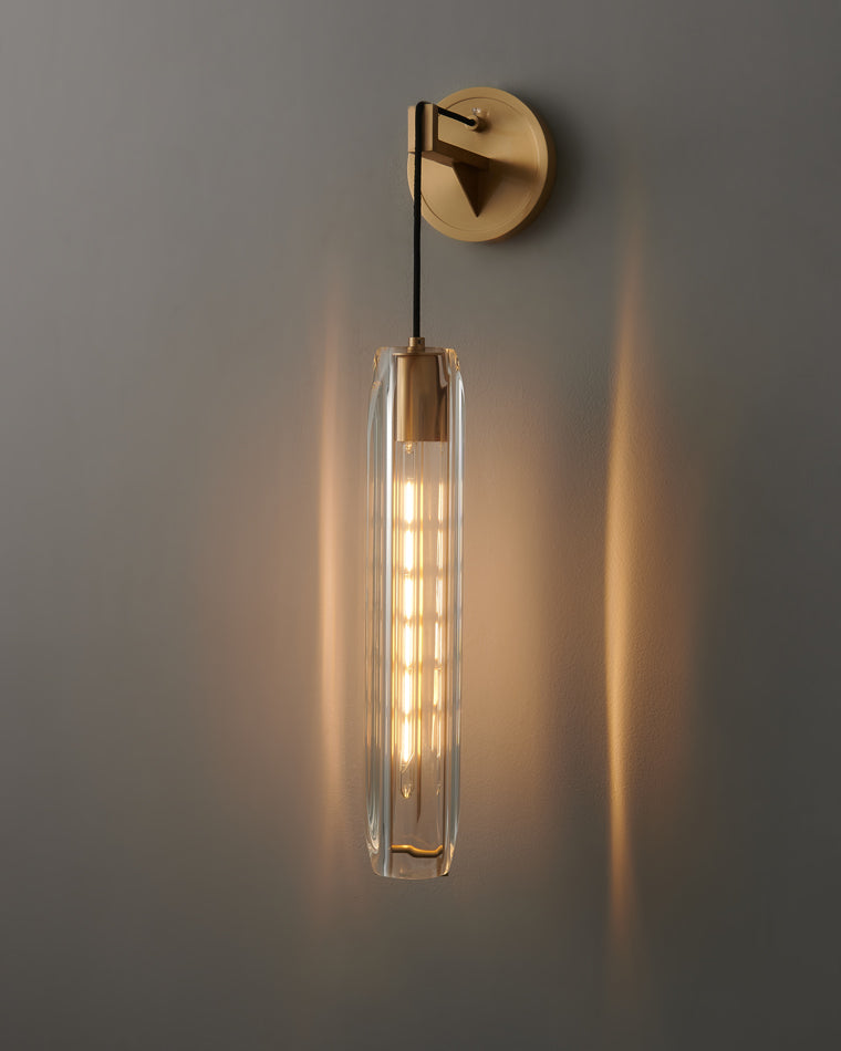 Hanging Crystal Wall Light