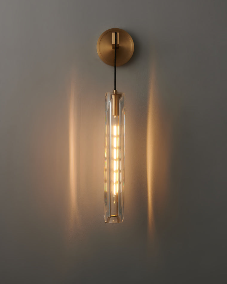Hanging Crystal Wall Light