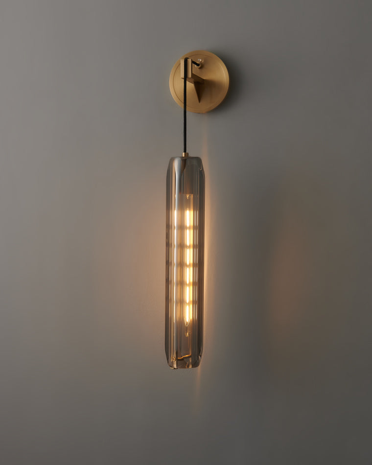 Hanging Crystal Wall Light