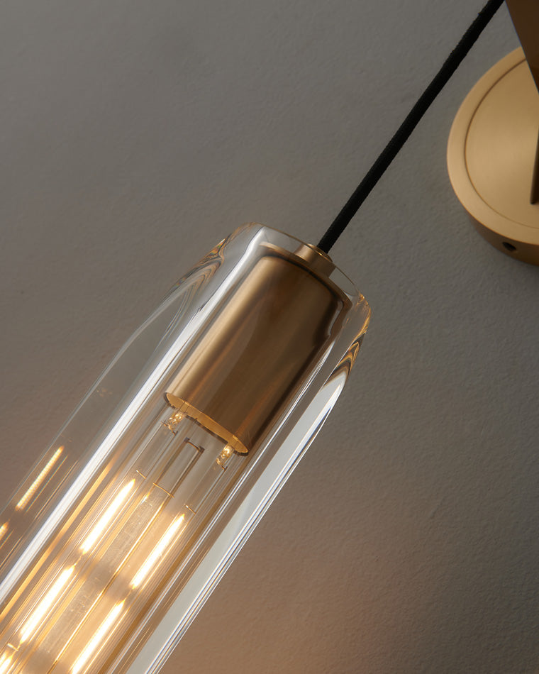 Hanging Crystal Wall Light
