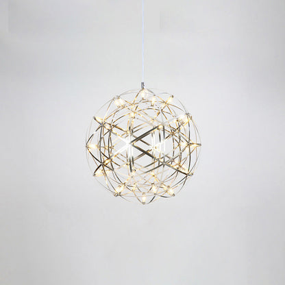 Lustre Céleste en Sphères Lumineuses