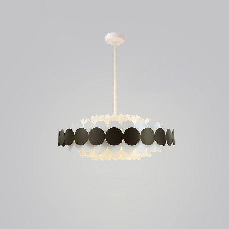 Scandinavian Scalloped Chandelier