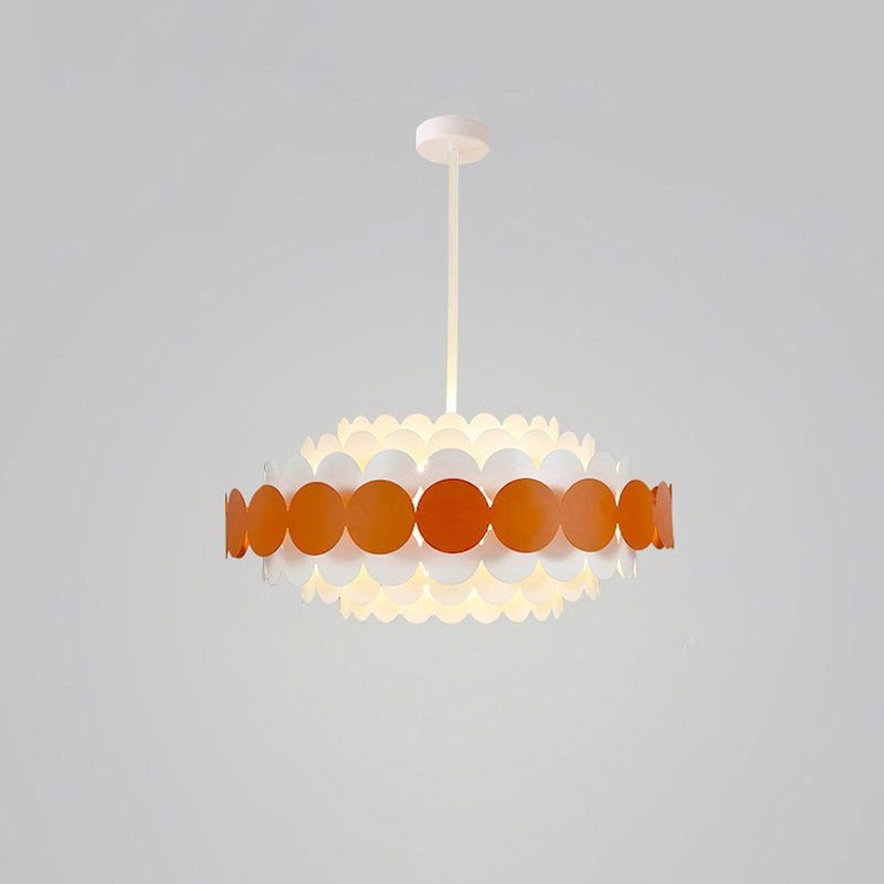 Scandinavian Scalloped Chandelier