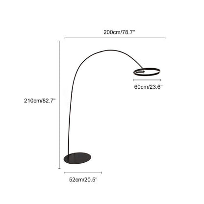 Lampadaire Arc Circulaire à LED