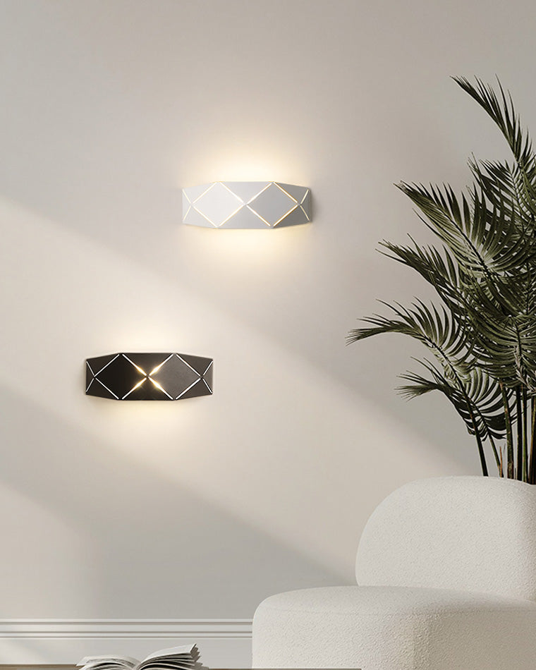 Ultra Modern Half Shade Wall Sconce