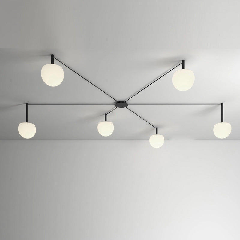 Frosted Glass Globe Ceiling Light