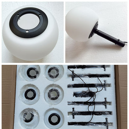 Frosted Glass Globe Ceiling Light