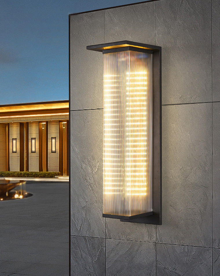 Black Eclipse Solar Sconce – Energy-Efficient Outdoor Wall Lighting