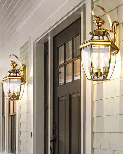 Colonial Gold Outdoor Wall Sconce – Classic Charm and Refined Radiance