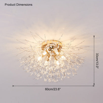 Dandelion Crystal Ceiling Light